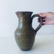 Large vintage pitcher in pyrite stoneware