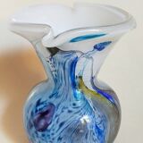 Vase glass paste of the glassmakers of Maure Vieil Mick and Bob Le Bleïs 80s