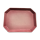 Pink octagonal dish wavy edge