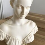 Bust of woman in alabaster