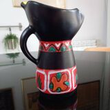 Polychrome pitcher Gabriel Fourmaintraux (1886-1984). 20cm