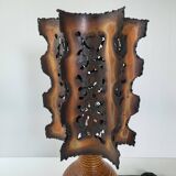 Vintage Accolay lamp in ceramic & metal 1960s