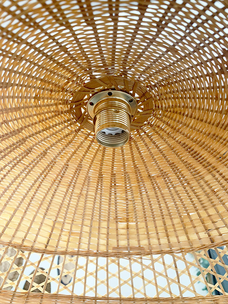 Braided wicker suspension