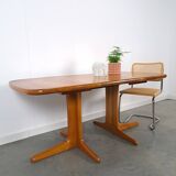 Teakhouten uitschuifbare eettafel