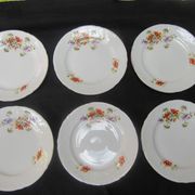 6 assiettes à dessert st amand nord hamage - terre de fer