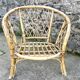 Woven rattan armchair, 1960