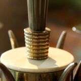 Art Deco Italian Brass 6-Lights Chandelier attributed to Gio Ponti for Lanci, 1930s