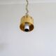 Modern mid-century brass chandelier Reflex Pierre Forssell Skultuna, Sweden