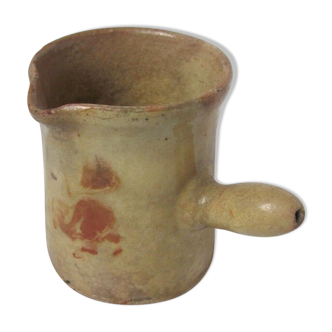 Milk pot in glazed earth