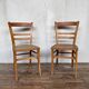 Pair of parisian wooden bistro chairs