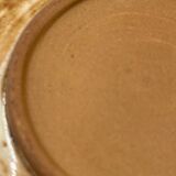 Red earthenware dessert plate