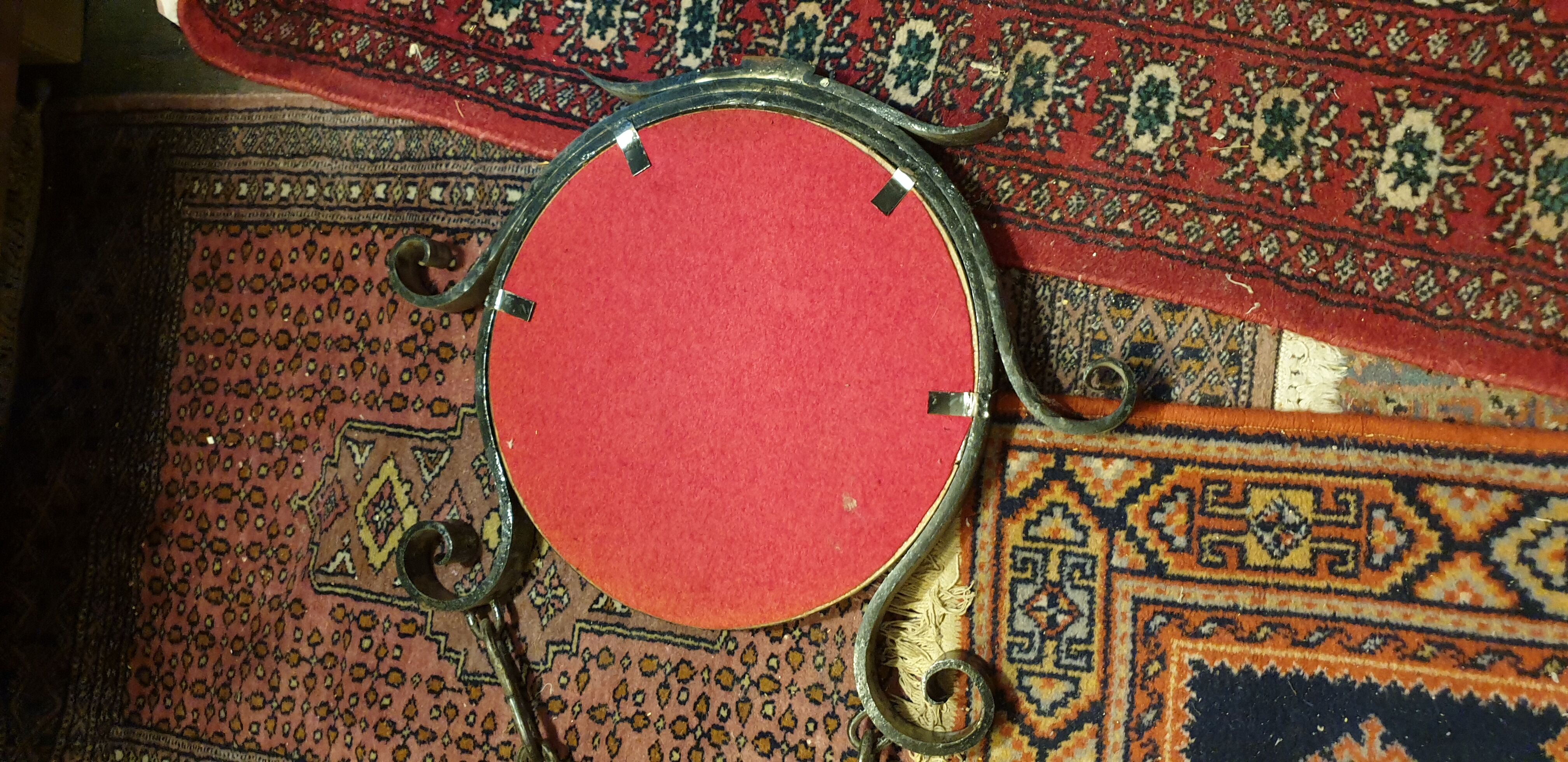 Massive wrought iron mirror  50x80cm