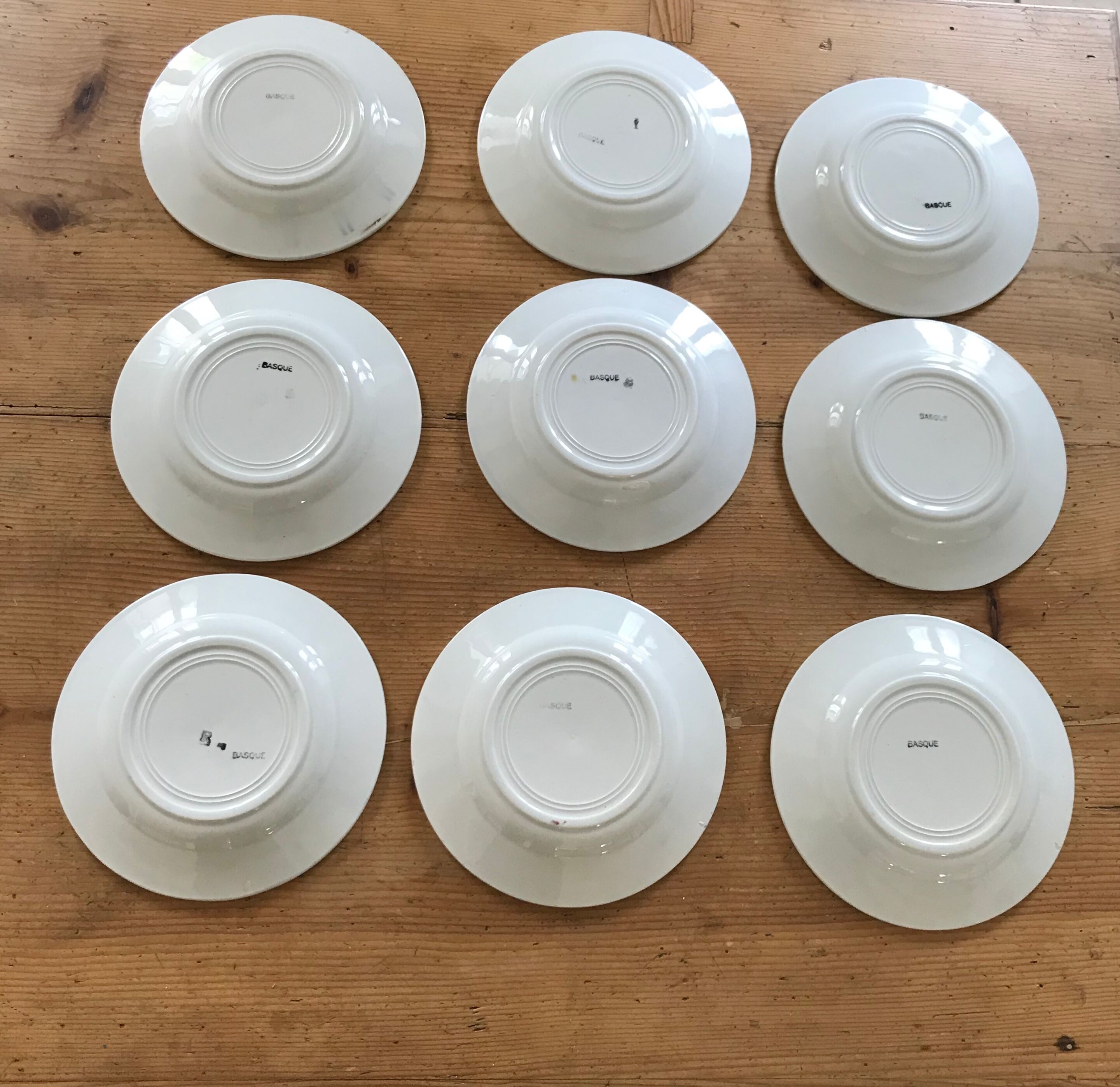 Basque dessert plates
