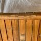 Antique varnished wooden folding chair for children