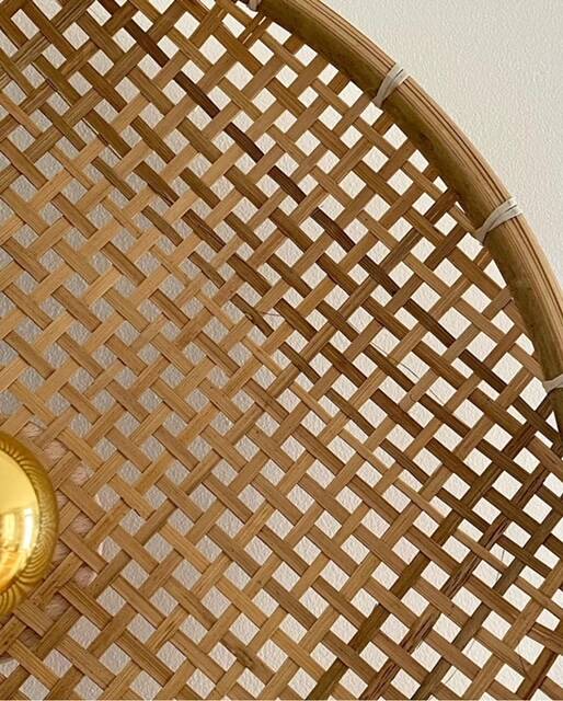Bamboo wall light