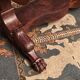 Console on legs claws to a drawer mahogany marble tray Restoration