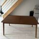 Table à manger extensible effet noyer – 160 cm à 210 cm – Comme neuve