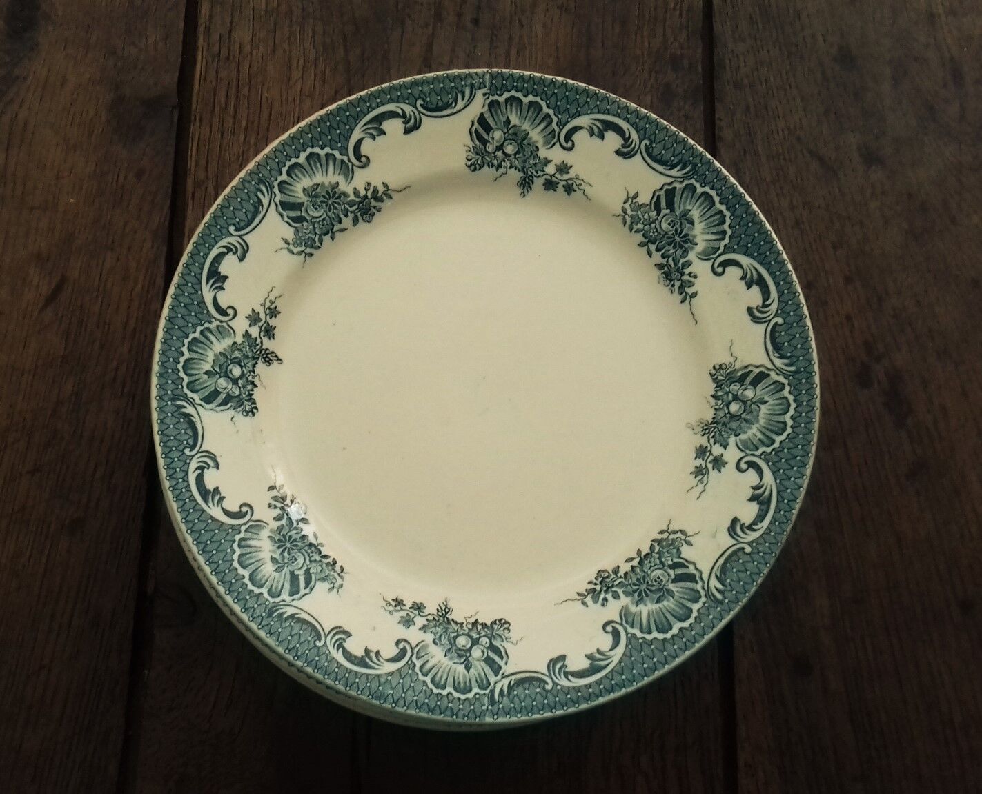 Lot 10 plates Plate Terre de Fer Bleu Moulin des Loups La Vallière