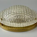 60s 70s Plafoniere ceiling lamp by Fischer Leuchten Germany Space Age