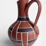 Mid-Century Modern Terracotta Pitcher by AKRU, West Germany, 1950s
