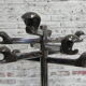 Vintage chrome standing coat rack