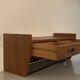 Etagere vintage scandinave en teck et metal 1960