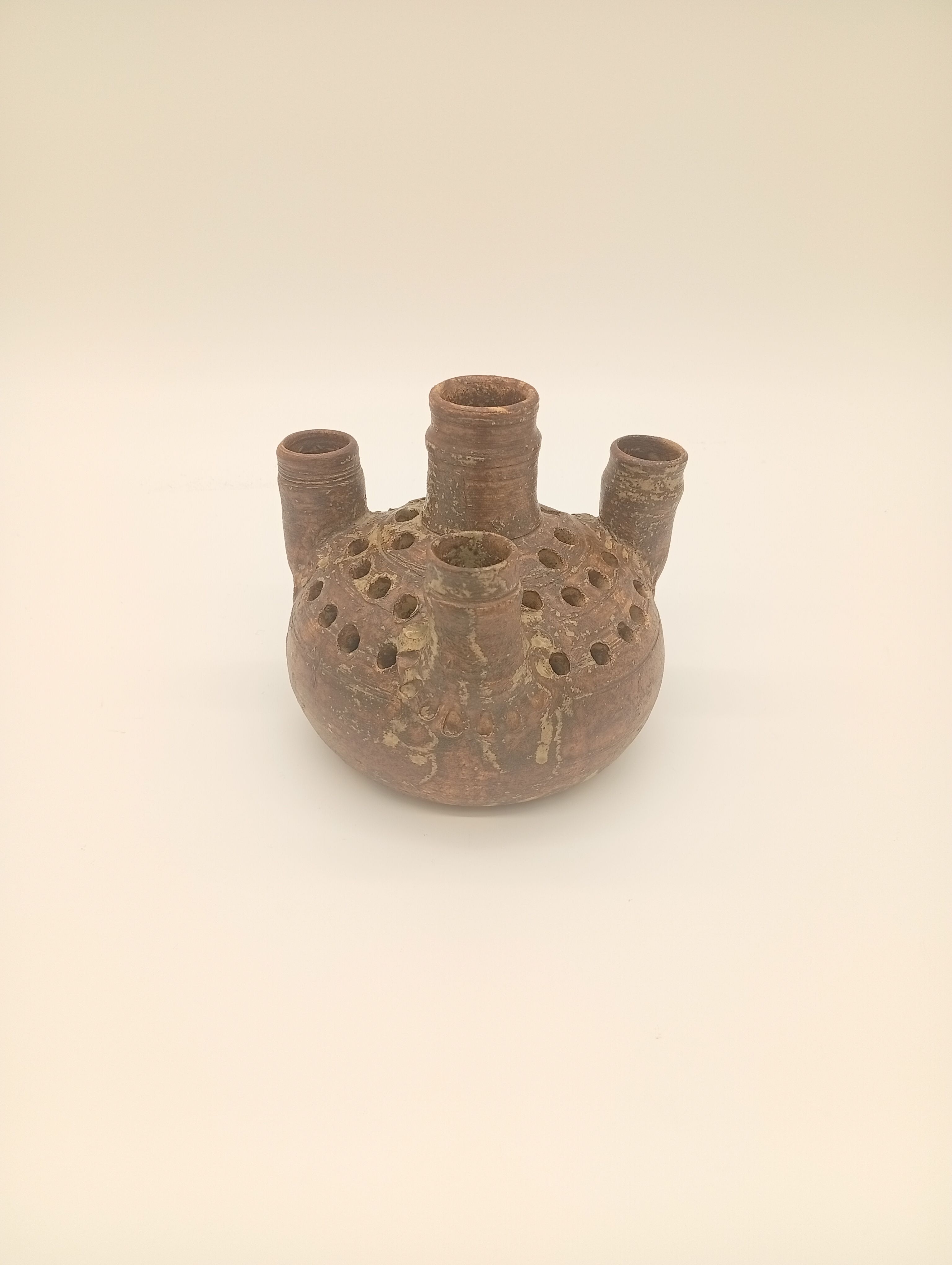 Vase Stoneware Multiple Fireplaces Pottery la Hulotte Caylus Ceramic Studio