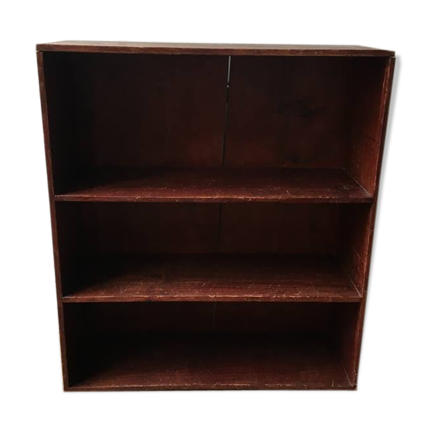 Library shelves vintage solid wood