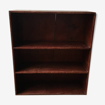 Library shelves vintage solid wood