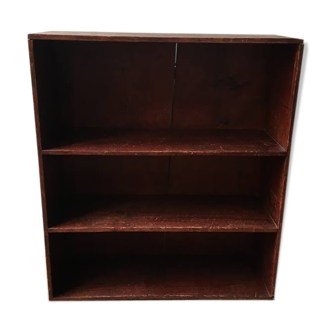 Library shelves vintage solid wood