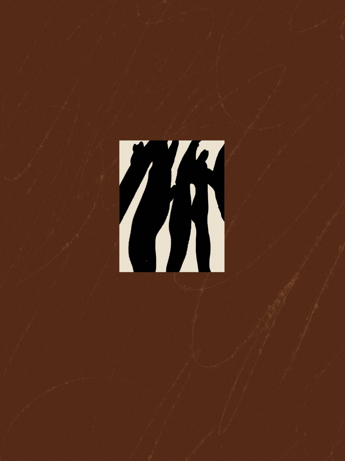 Abstract modern brown giclee print, 50x70cm