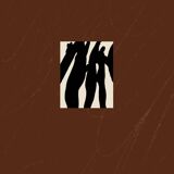 Abstract modern brown giclee print, 50x70cm