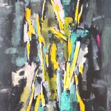 Acrylic abstract painting