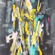 Acrylic abstract painting