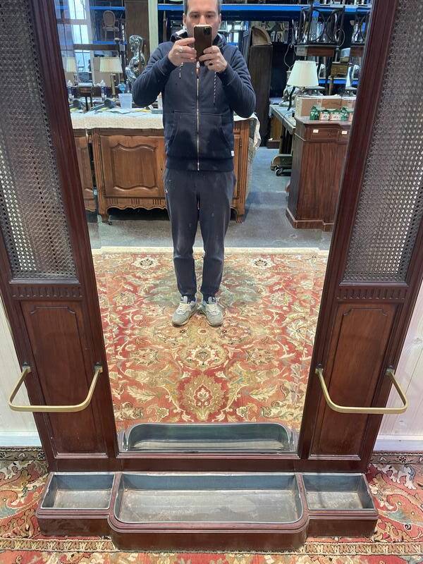 Vestiaire - Porte/Manteau  Napoléon III en acajou.