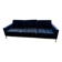 Three-seater sofa Florence Knoll navy blue velvet