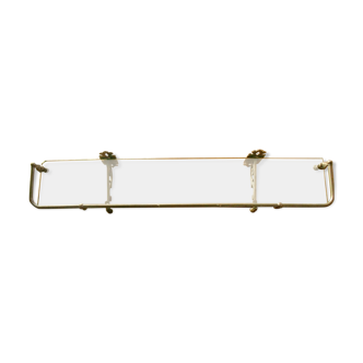 Glass bathroom shelf