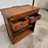 Late 19th century oak reception counter