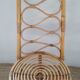 Paire de chaises en bambou et rotin années 70