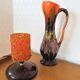 Vintage lampshade granite orange