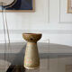 Pyrite stone candlestick