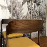 Suite of four Baumann sled chairs