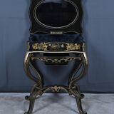 Painted wooden work table, Napoleon III period – mid 19th century