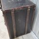 Leather travel trunk from the 1900s