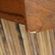 Coffre en bois et rotin