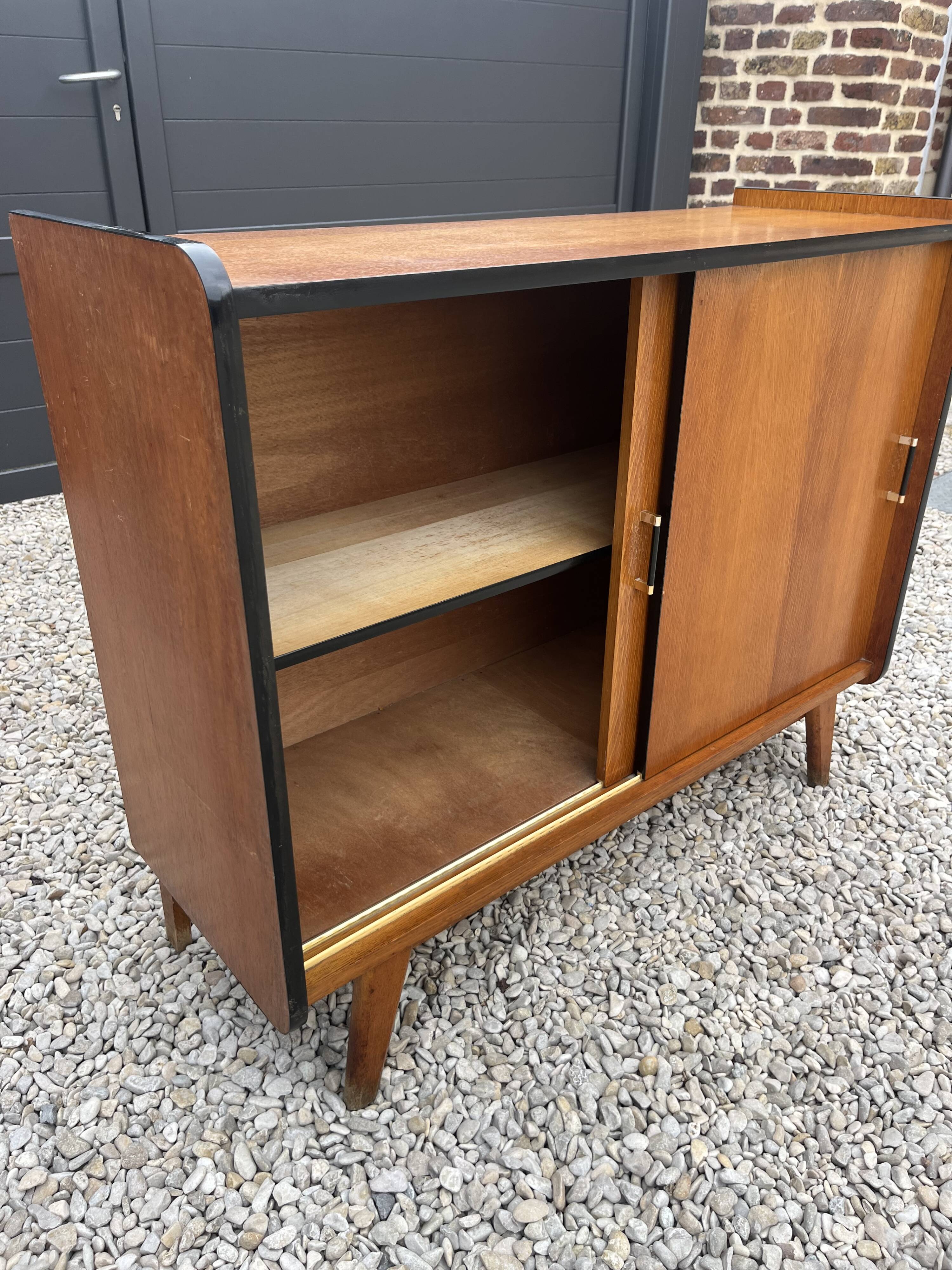 Commode vintage pieds compas