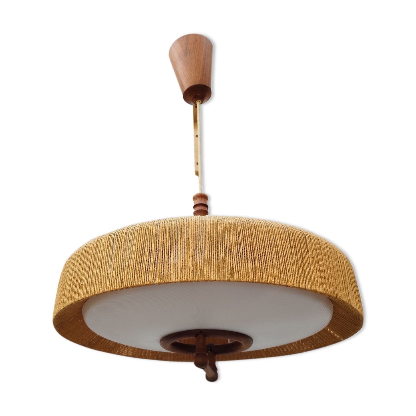 Large suspension Temde Leuchten design 60's