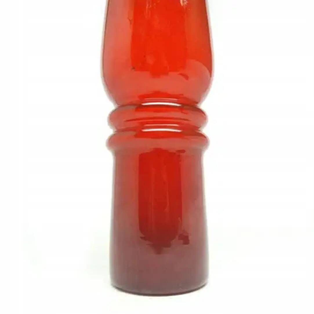 Vase, postmodernism, glass, designed by L. Pijaczewska, Poland, 1970s