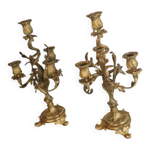 paire de candélabres