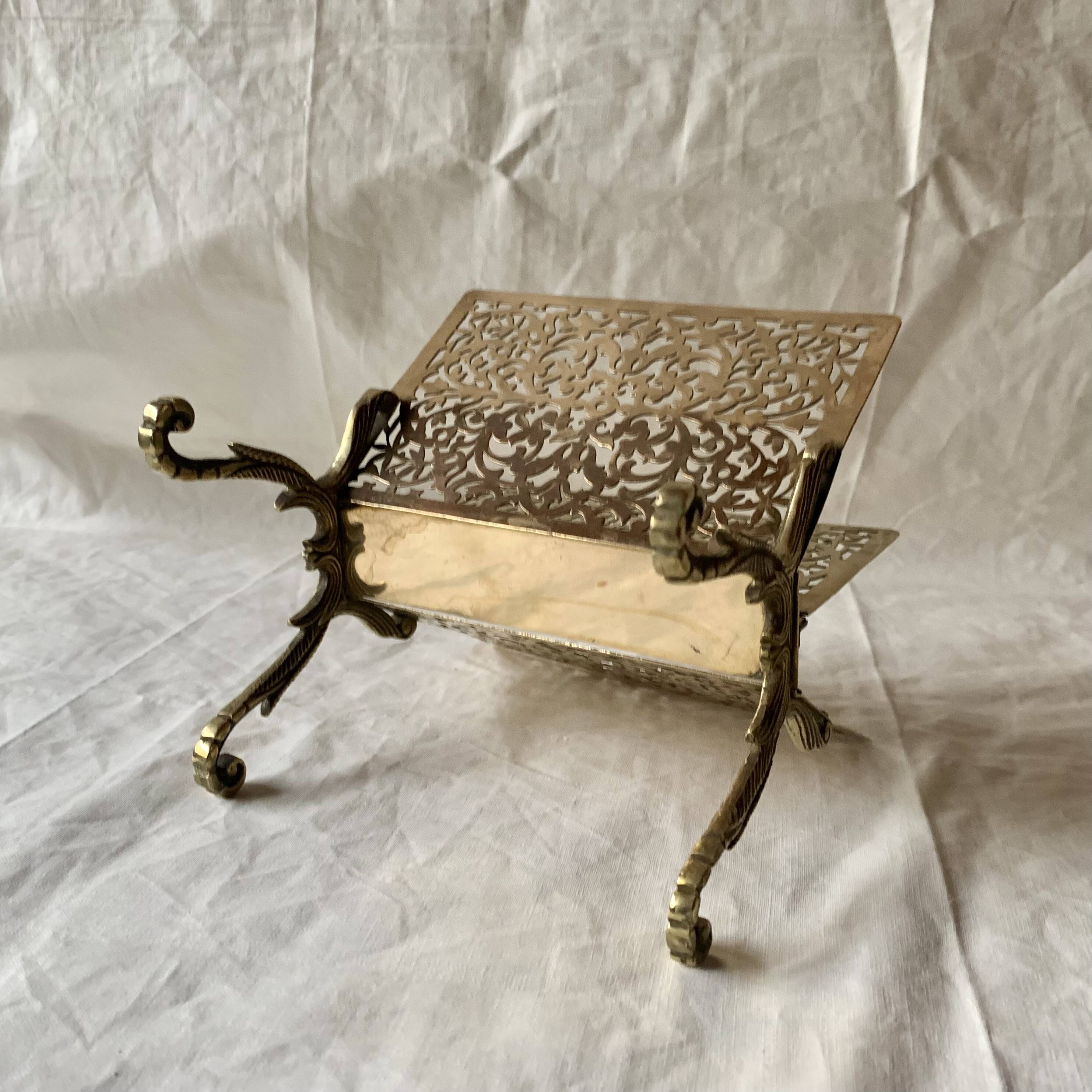 Old brass letter holder